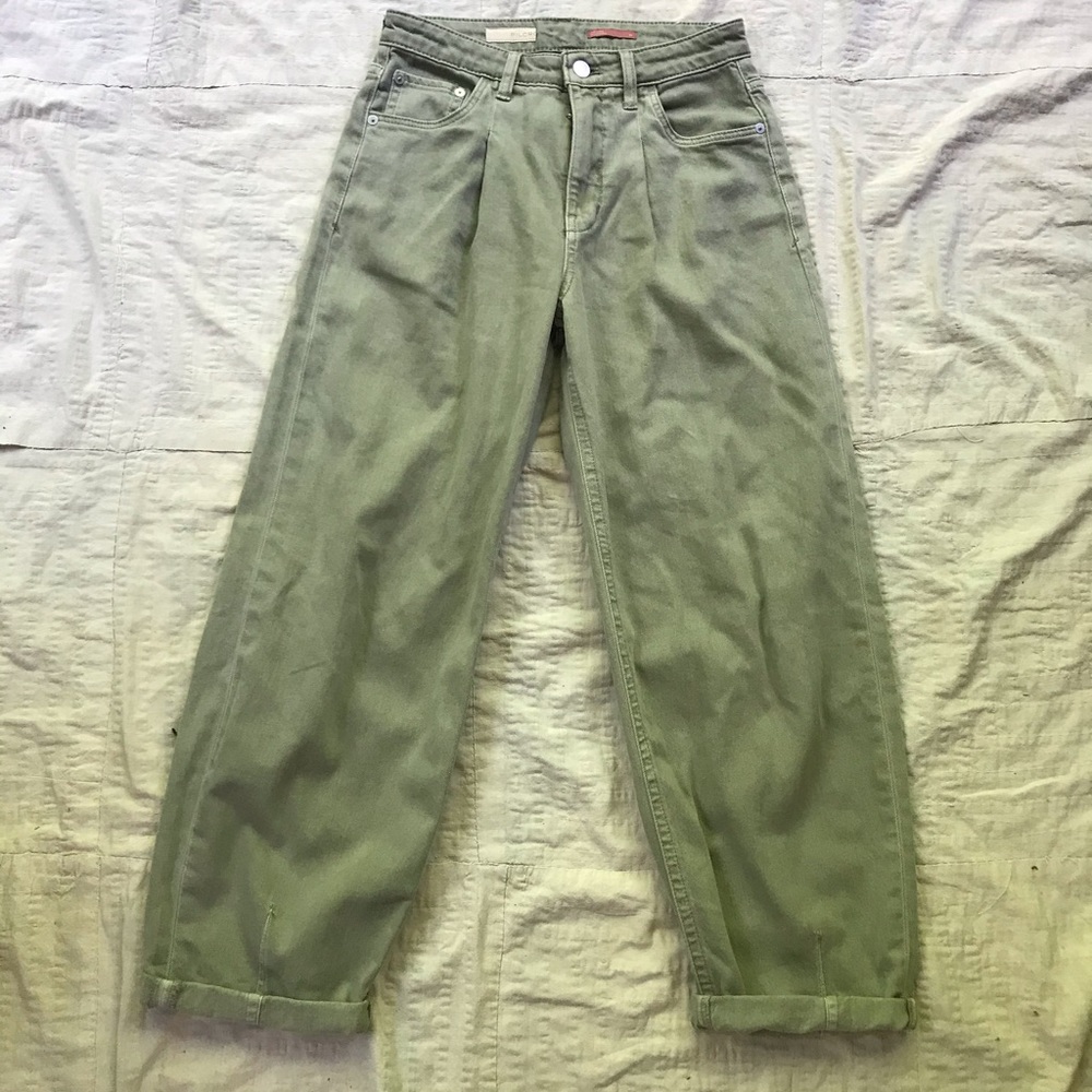Anthropologie Pilcro sage green jeans